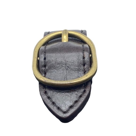 Clarks Black Leather Hand Wallet Snap Closure Embossed Brand 6.5" x 4" - Picture 3 of 8